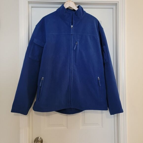 Duluth Trading Co. Fleece jacket cobalt blue size XL - Picture 1 of 4
